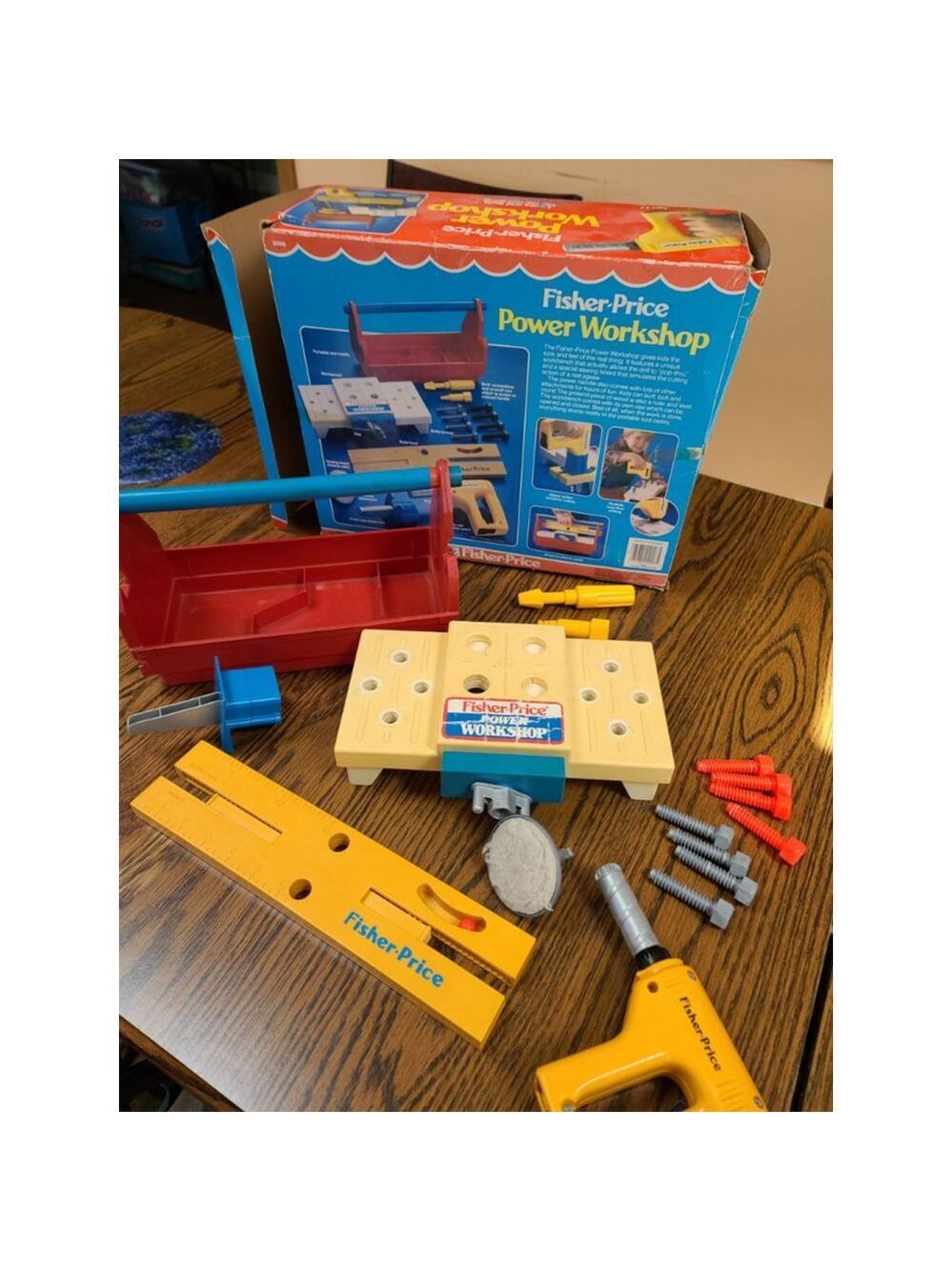 Vintage Fisher-Price 1986 Power Workshop Toy Set